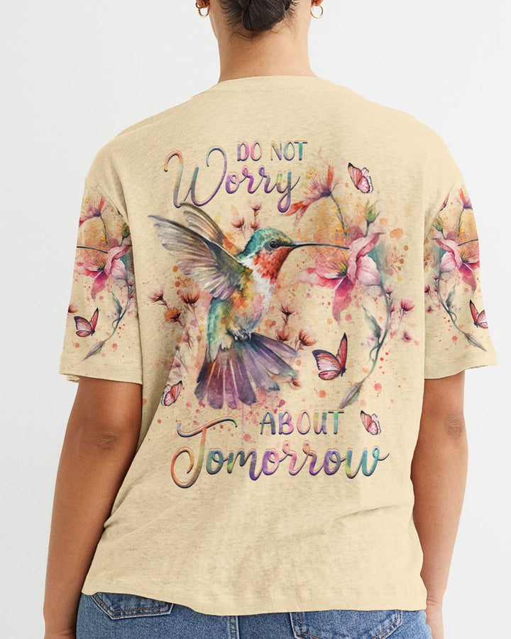 DoNotWorryAboutTomorrow Women_sAllOverPrintShirt_9