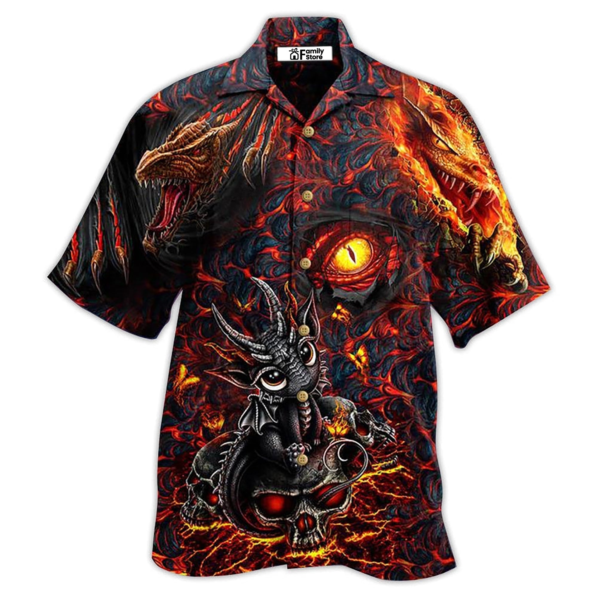 Dragon Eye Love Life Amazing - Hawaiian Shirt