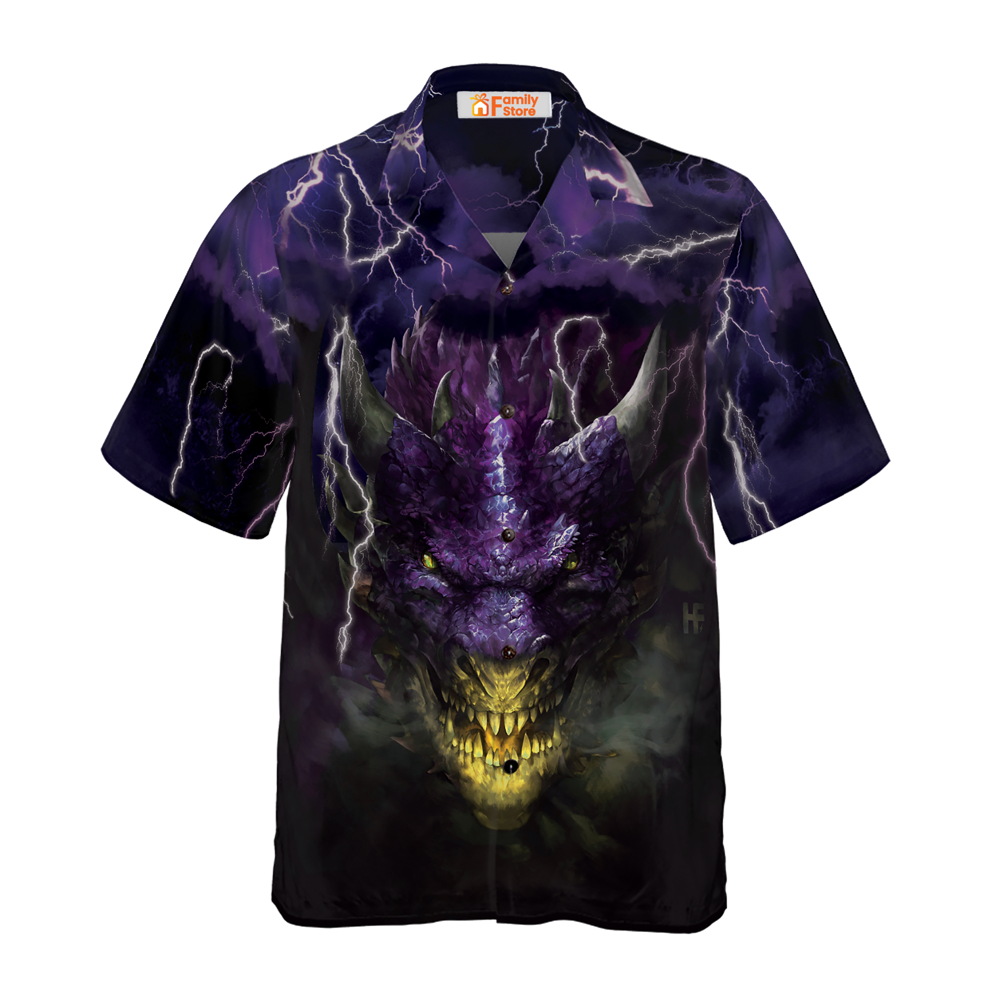 Dragon Head Lightning Hawaiian Shirt