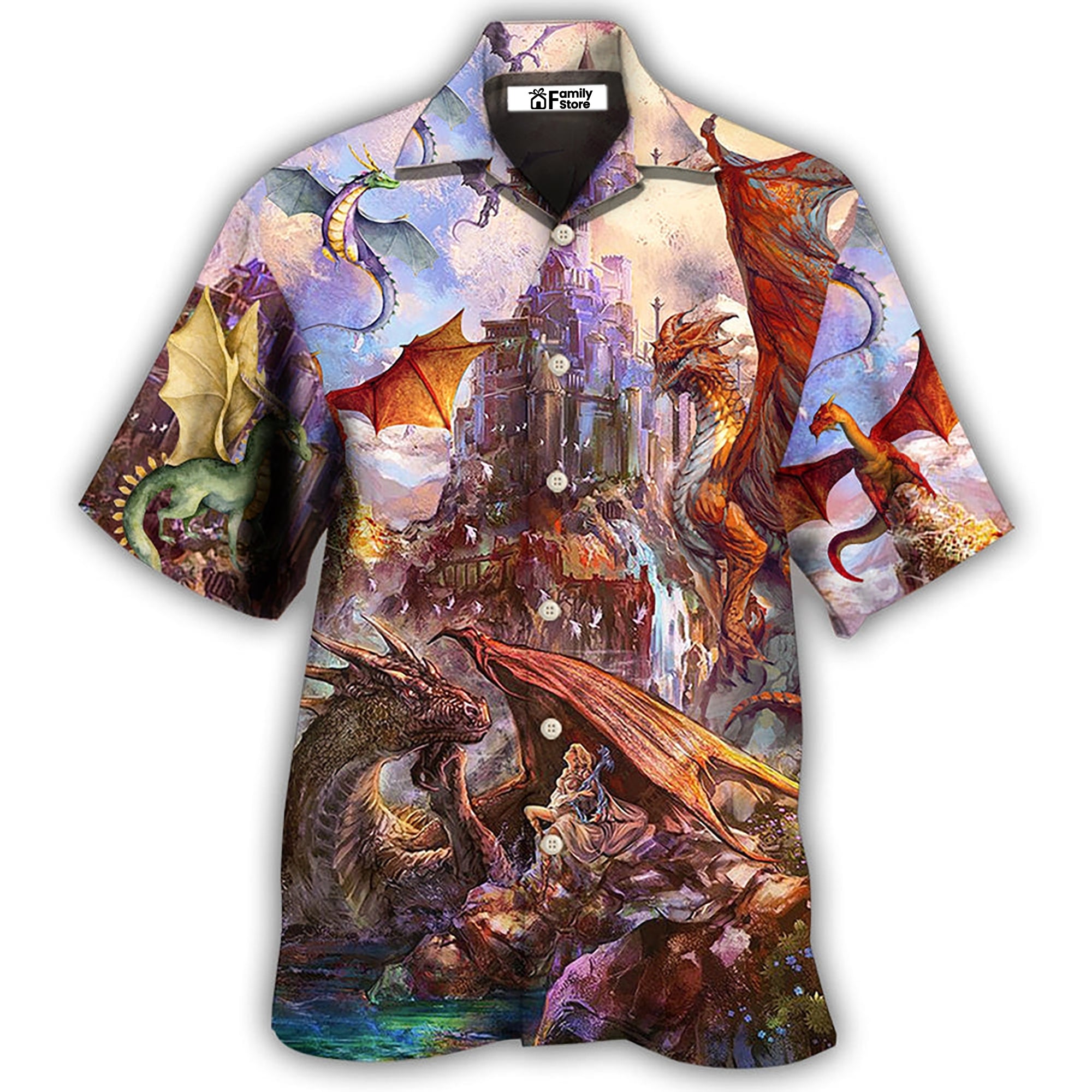 Dragon Life Lover Art Style - Hawaiian Shirt