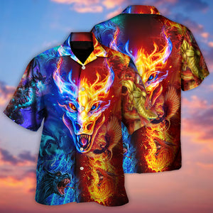 Dragon Love Life Amazing Style - Hawaiian Shirt