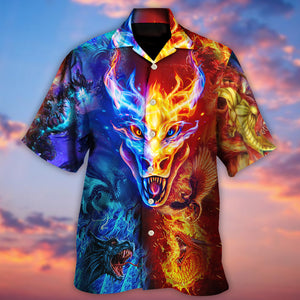 Dragon Love Life Amazing Style - Hawaiian Shirt