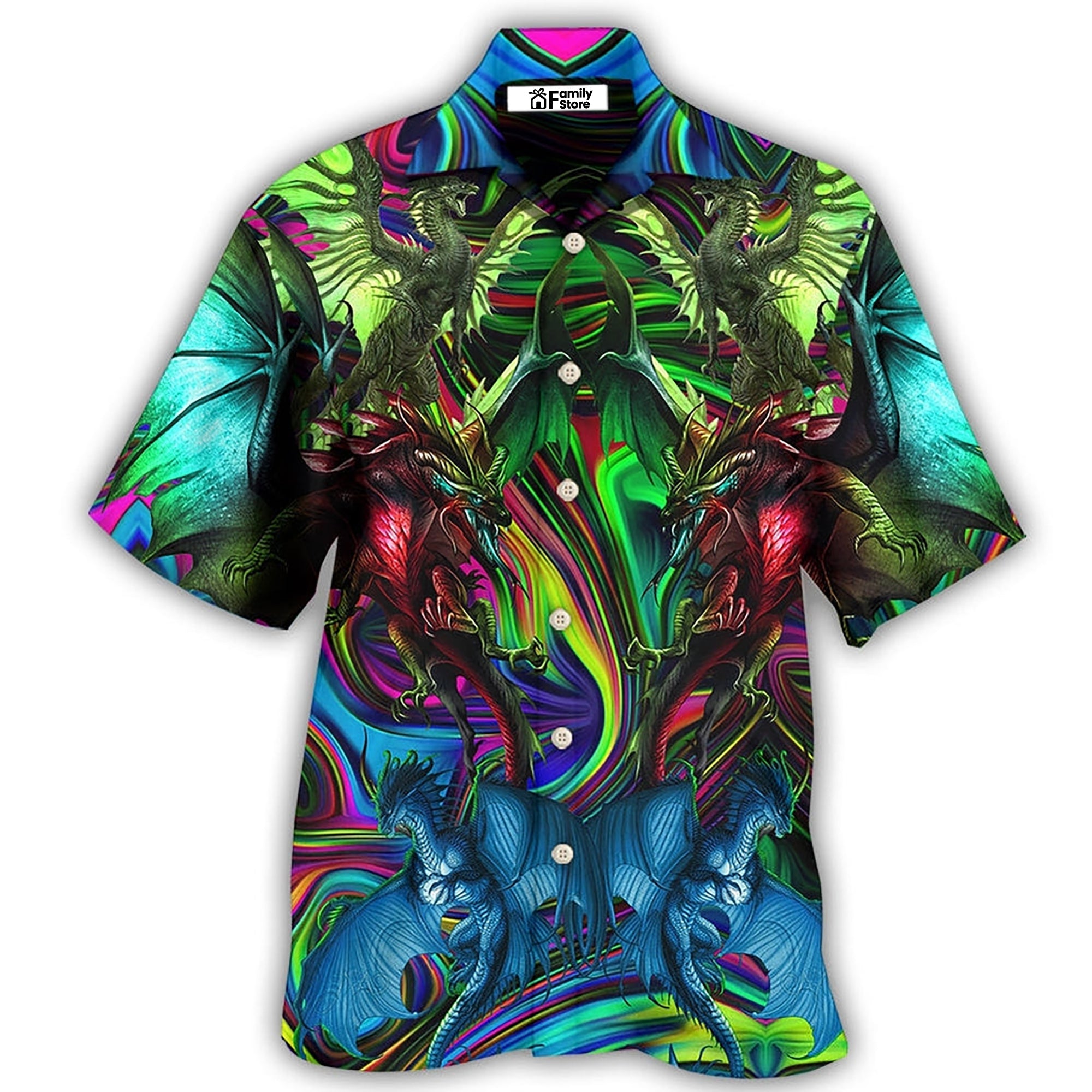 Dragon Lover Colorful Style - Hawaiian Shirt