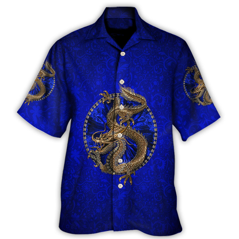 Dragon Navy Color Amazing - Hawaiian Shirt