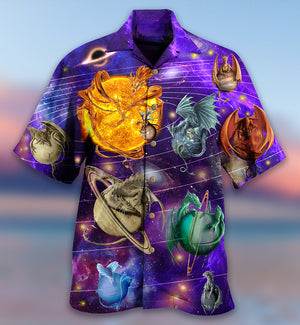 Dragon Planet Love Life In To The Galaxy - Hawaiian Shirt