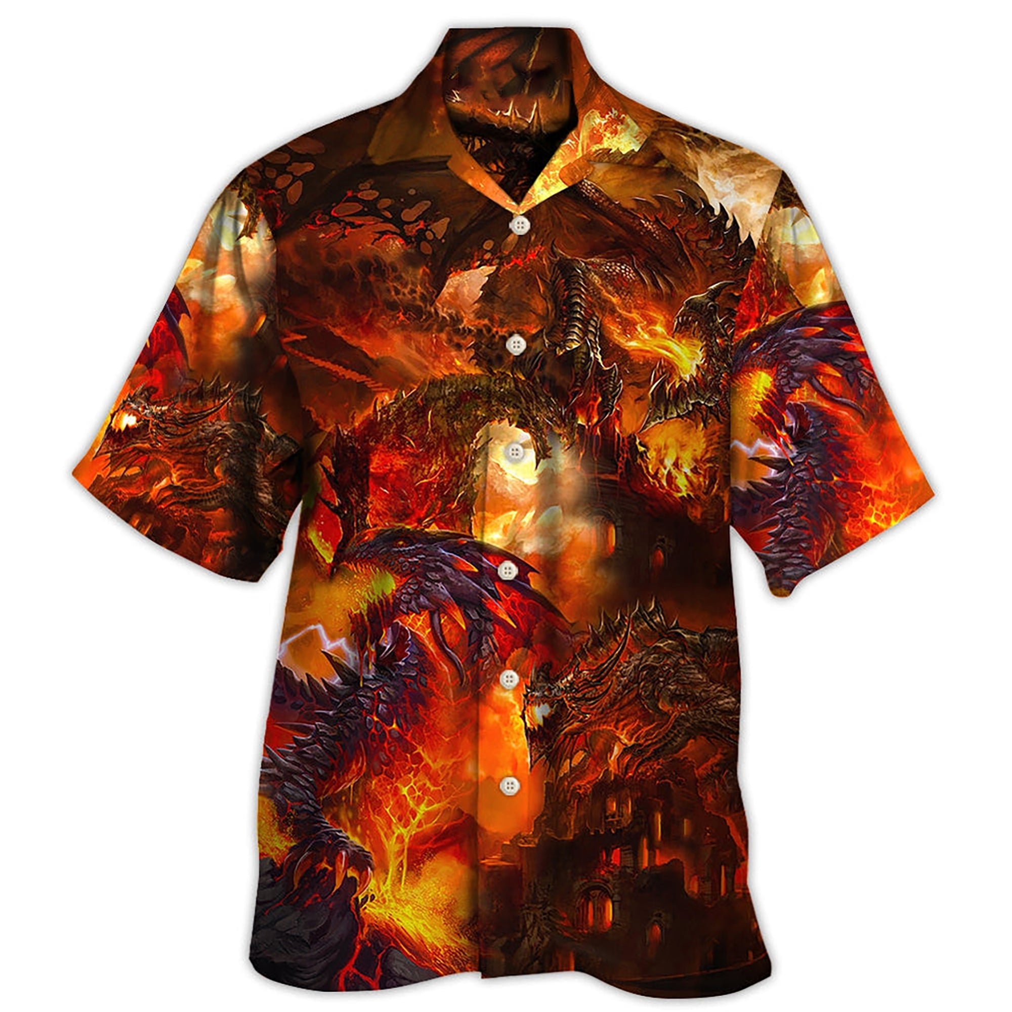 Dragon Red Style - Hawaiian Shirt