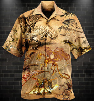 Dragon Skull Love Life Love Desert - Hawaiian Shirt