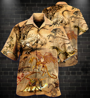 Dragon Skull Love Life Love Desert - Hawaiian Shirt