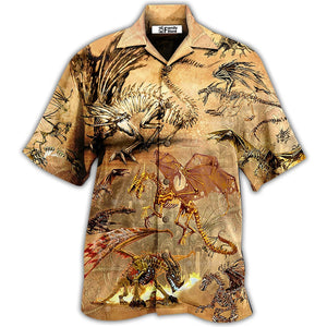 Dragon Skull Love Life Love Desert - Hawaiian Shirt