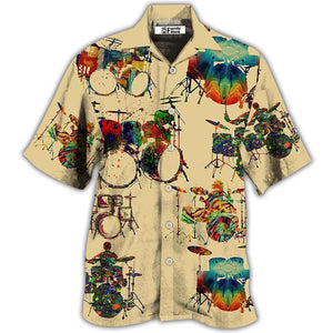 Drum Awesome Music Instrument - Hawaiian Shirt