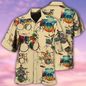 Drum Awesome Music Instrument - Hawaiian Shirt