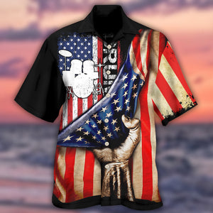 Drum Independence Day - Hawaiian Shirt