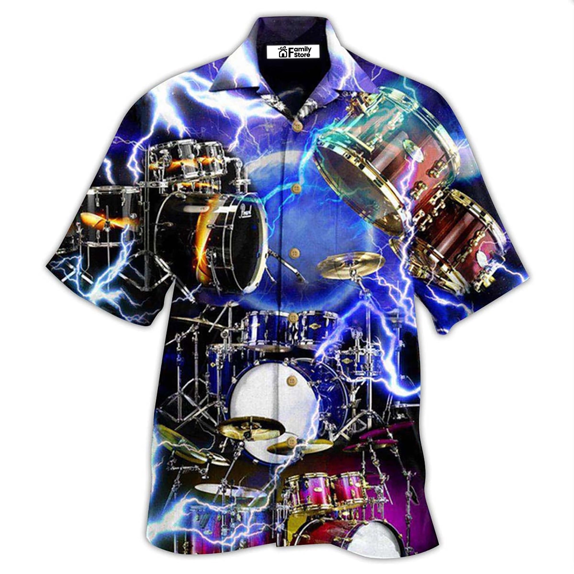 Drum Is My Cardio Lighting Style - Hawaiian Shirt