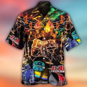 Drum Is My Life Light Colorful Style - Hawaiian Shirt