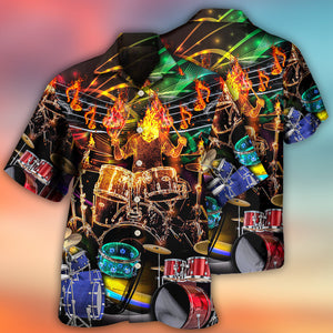 Drum Is My Life Light Colorful Style - Hawaiian Shirt