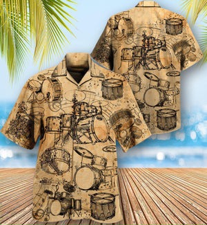 Drum No Life Know Drums Know Life - Hawaiian Shirt