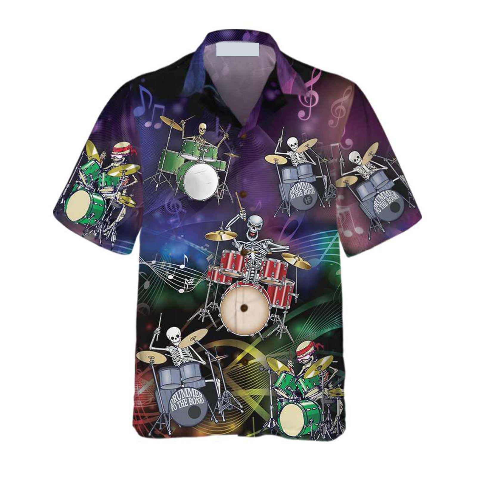 Drummer To The Bone Hawaiian Shirt, Cool Drum Shirt