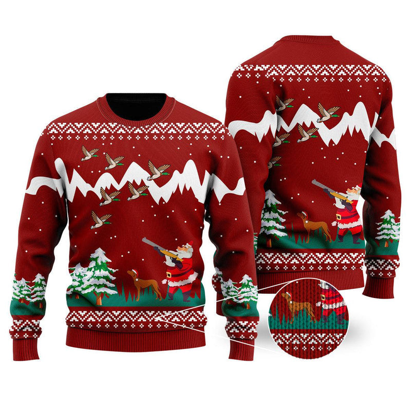 Duck Hunting Christmas Ugly Christmas Sweater For Men & Women