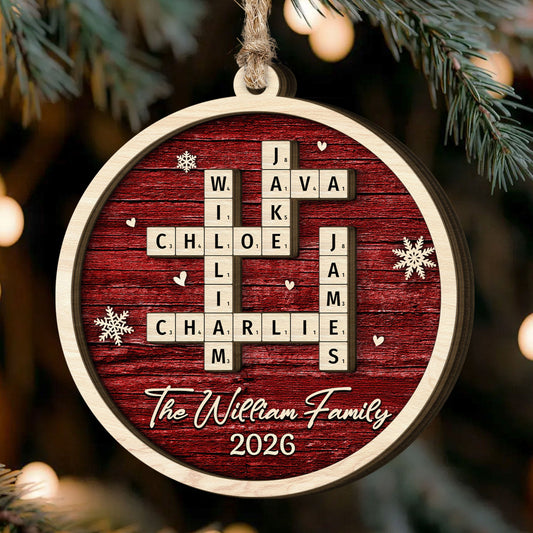 Family Name Scrabble Christmas  Personalized Wooden Ornament_1_1cd0ed3a 52c3 4cc6 aa6c 3b5eb132e6c8