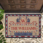 FamilyMonogramWithAddressStars_Stripes PersonalizedDoormat1