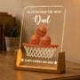 Slam Dunked The Best Basketball Dad - Personalized 3D Led Light - Gift For Dad, Soccer Lovers VD01