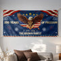 FauxPuffEmbroideryEffectPatrioticEagle250YearsOfFreedom DH347 CLA2677 MKWEB4