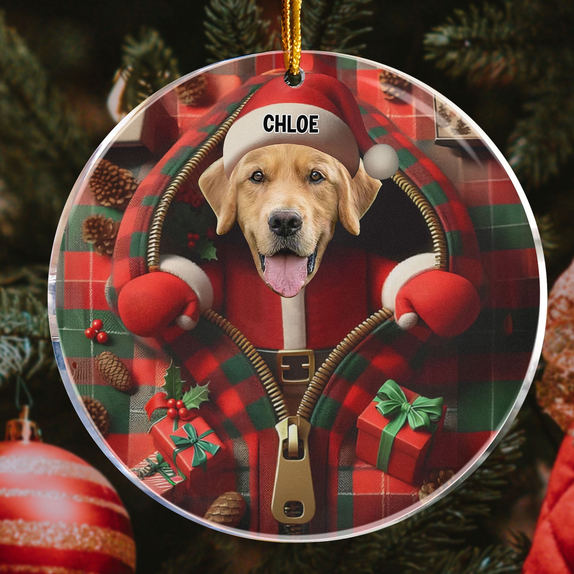 First Christmas Baby Girl Boy Newborn Personalized Acrylic Photo Ornament_3