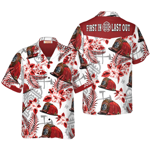 Personalized Red Texas Bluebonnet Hawaiian Shirt For Men