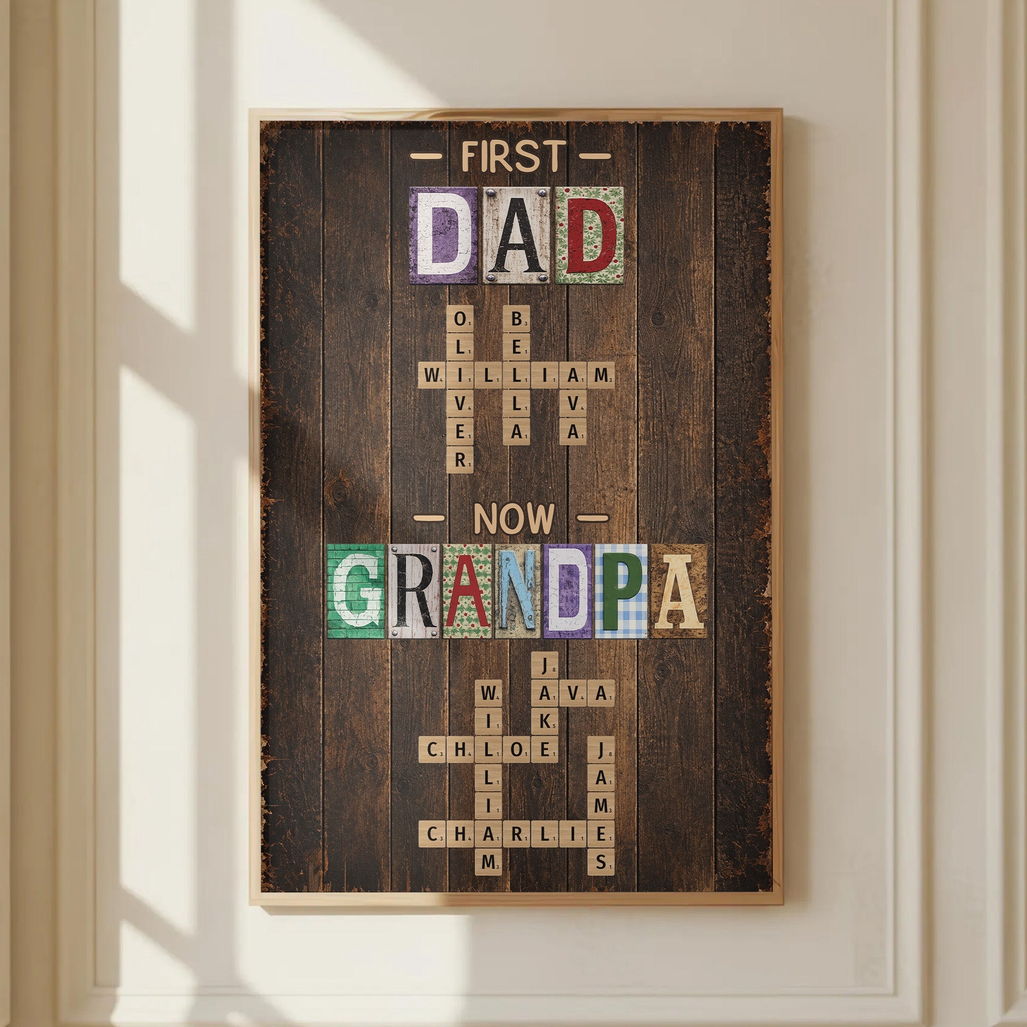 First_Dad_Now_Grandpa_Names_Crossword_Personalized_Poster_1