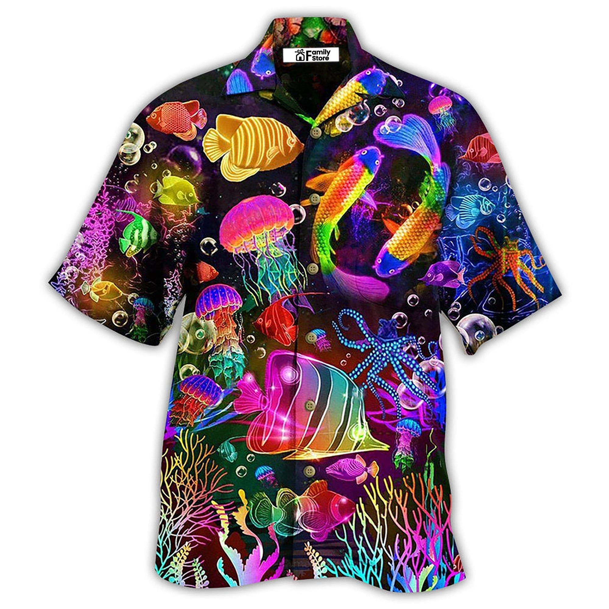 Fish Rainbow Lovely Style - Hawaiian Shirt