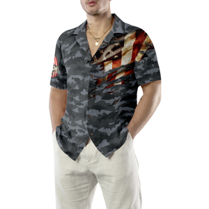 Fishing American Flag Hawaiian Shirt