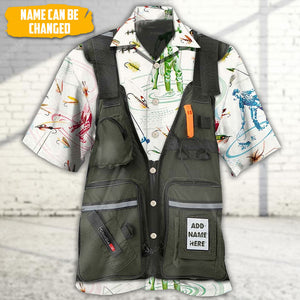 Personalized Fishing Fly Fishing Cool - Hawaiian Shirt