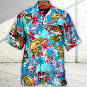 Fishing Hunting Lucky Tropical Vibe - Hawaiian Shirt For Summer