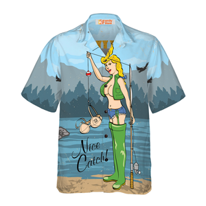 Fishing Saved Me Fishing Hawaiian Shirt, Funny Fishing Shirt For Women