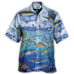 Fishing Undersea The Rodfather Tuna Fish - Hawaiian Shirt