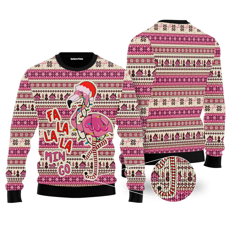 Flamingo Ugly Christmas Sweater For Maen & Women Adult