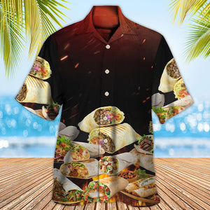 Food Burritos Fast Food Delicious Hawaiian Shirt