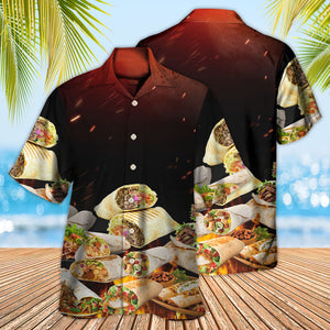 Food Burritos Fast Food Delicious Hawaiian Shirt