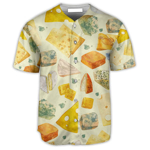 Food Cheese Art Lover Baseball Jersey