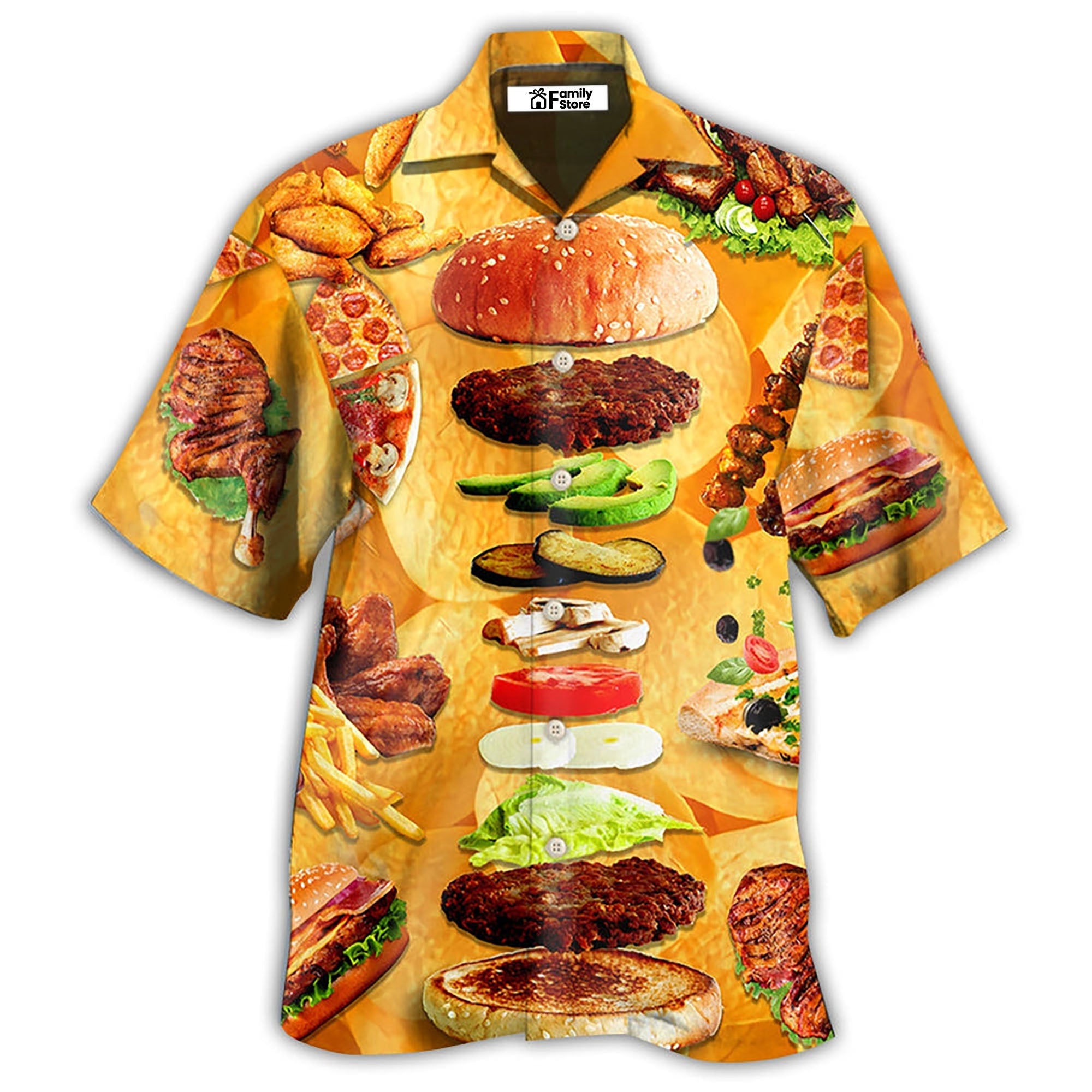 Food Delicious Fast Food Hawaiian Shirt