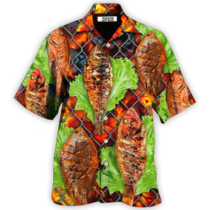 Food Delicious Grilled Fish BBQ Style Hawaiian Shirt