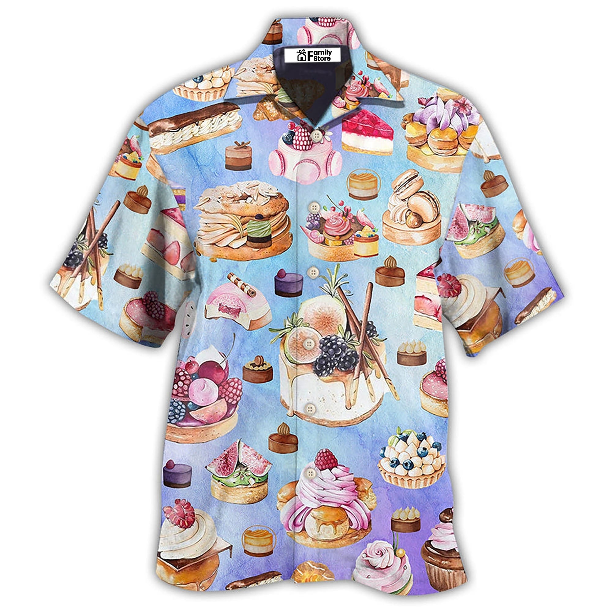 Food Dessert Purple Lovely Love Food Hawaiian Shirt