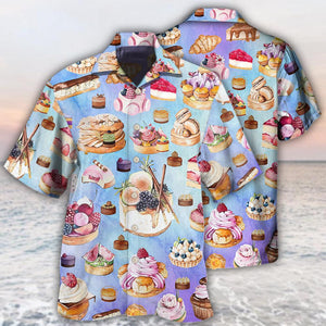 Food Dessert Purple Lovely Love Food Hawaiian Shirt