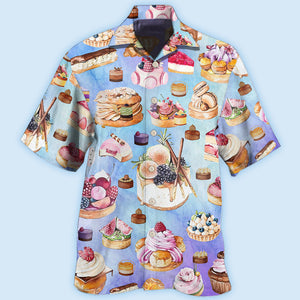 Food Dessert Purple Lovely Love Food Hawaiian Shirt