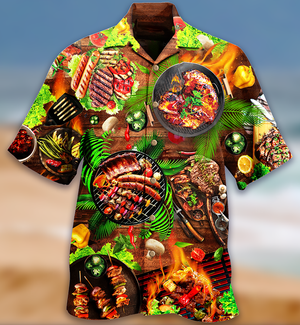 Food Love Fresh BBQ Hawaiian Shirt