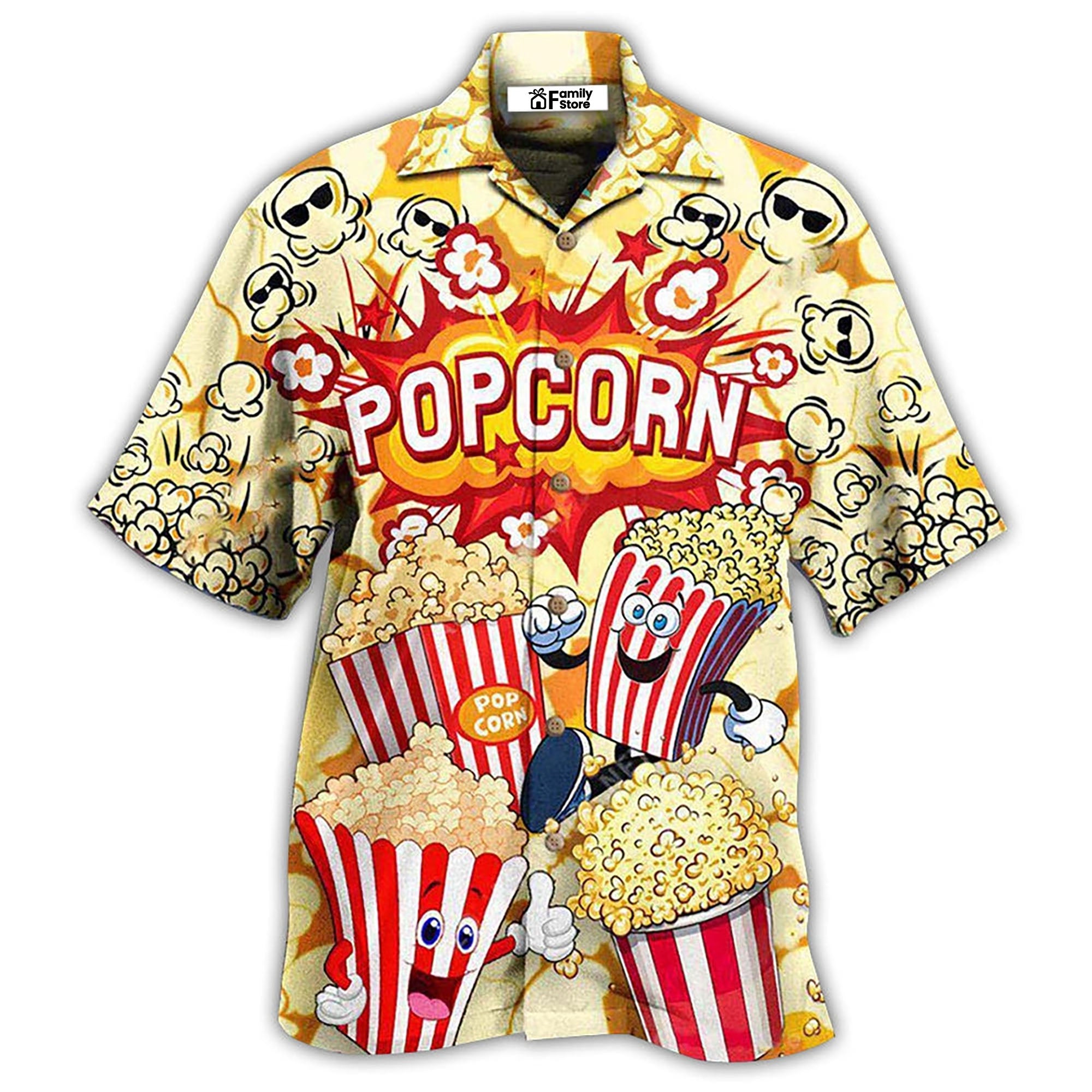 Food Popcorn Is Always The Answer Bang Hawaiian Shirt