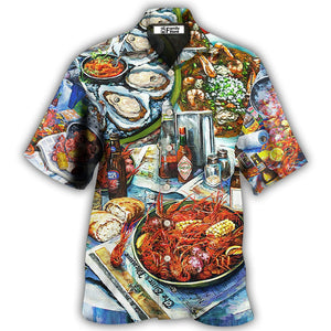 Food Sea Food And Drink Art Style Hawaiian Shirt