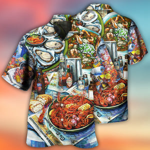 Food Sea Food And Drink Art Style Hawaiian Shirt