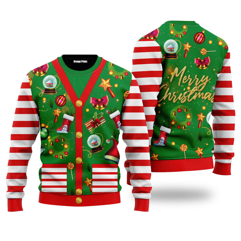 Funny Christmas Cardigan Style Ugly Christmas Sweater For Men & Women