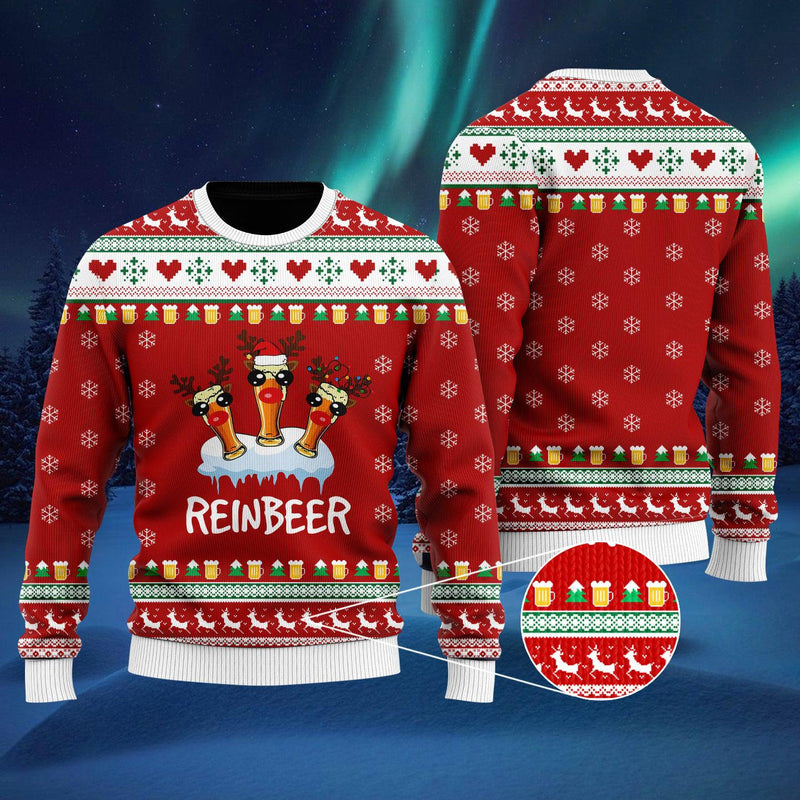 Funny Reinbeer Christmas Ugly Christmas Sweater For Men & Women